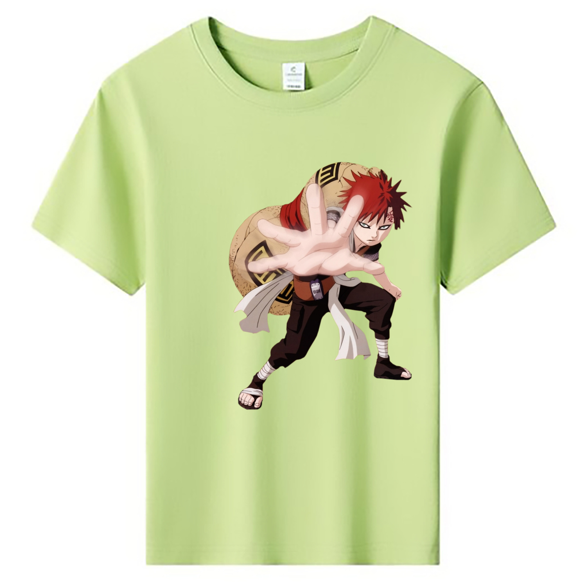 （画像用） NARUTO -ナルト- ガアラ Gaara 綿100％キッズTシャツ（フロントプリント）